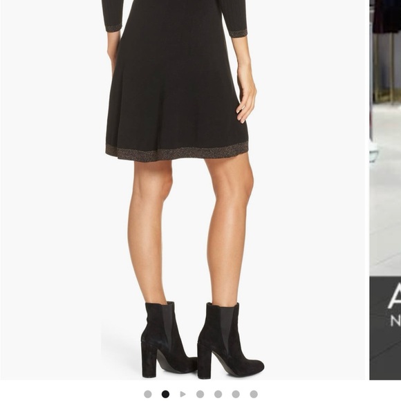 Eliza J Ribbed Fit & Flare Sweater Dress - Picture 2 of 5